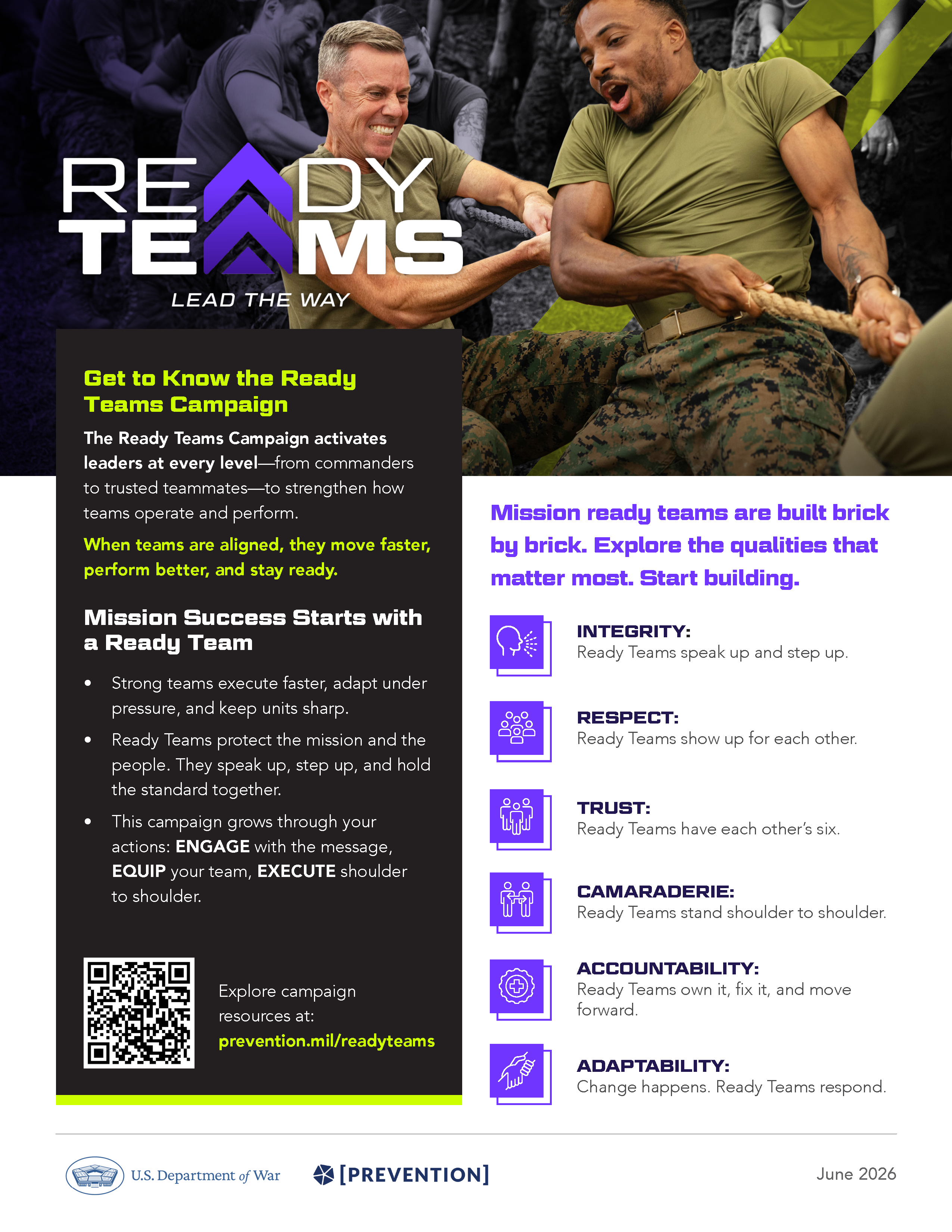 qualities of a Ready Team resource